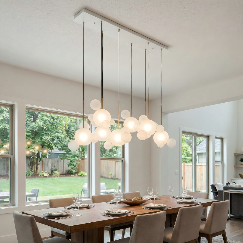 Ethereal Feasts: Aurorae Dining Room Lighting Collection
