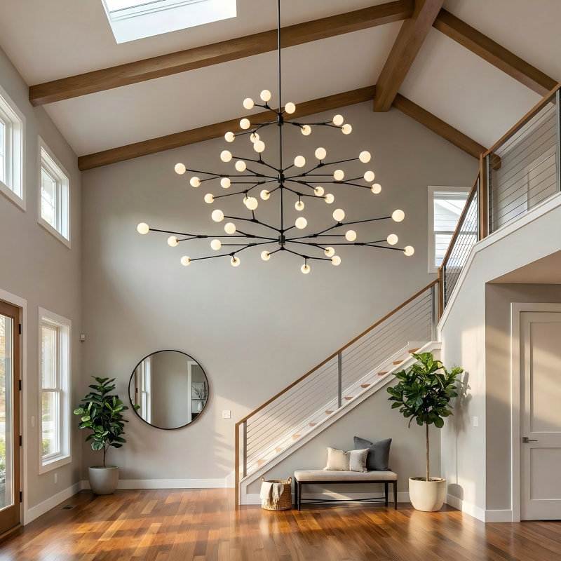 Celestial Grandeur: Aurorae Foyer Lighting Collection