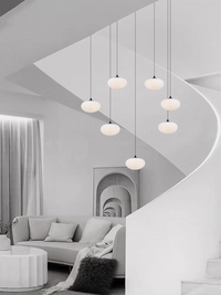 Thumbnail for 7-light configuration of the chandelier, perfect for intimate modern spaces.