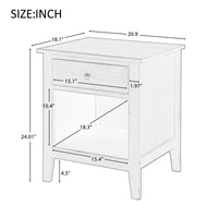 Thumbnail for 1 Drawer Nightstand Solid Wood | Traditional Design