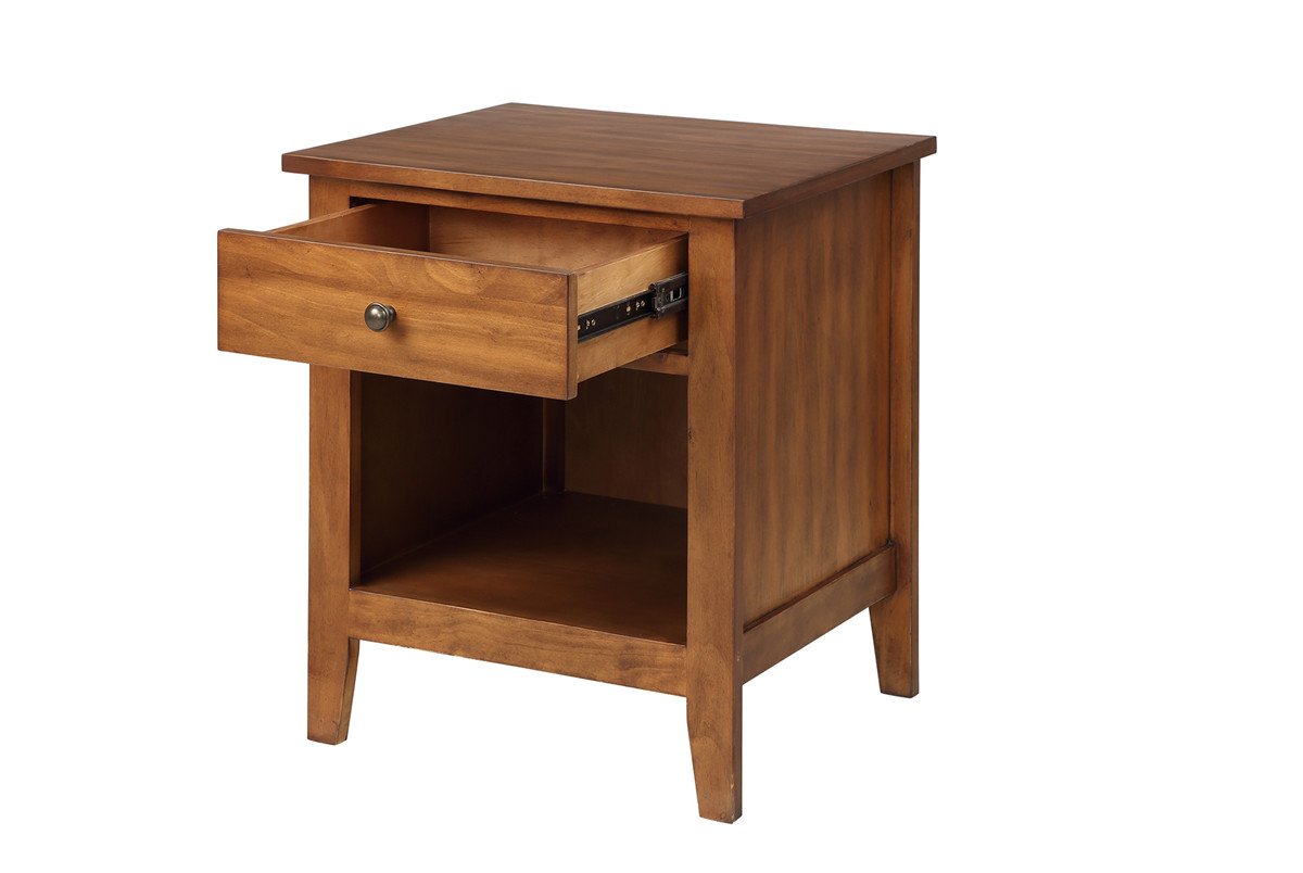 1 Drawer Nightstand Solid Wood | Traditional Design