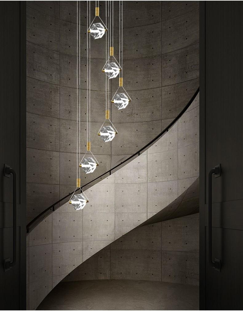 Angel Crystal Pendant Light | Staircase LED | Aurorae