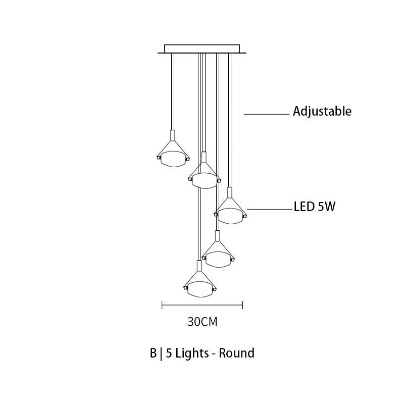 Angel Crystal Pendant Light | Staircase LED | Aurorae