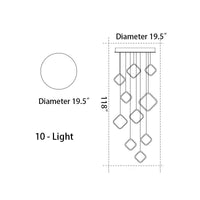 Thumbnail for Asymmetrical LED Chandelier