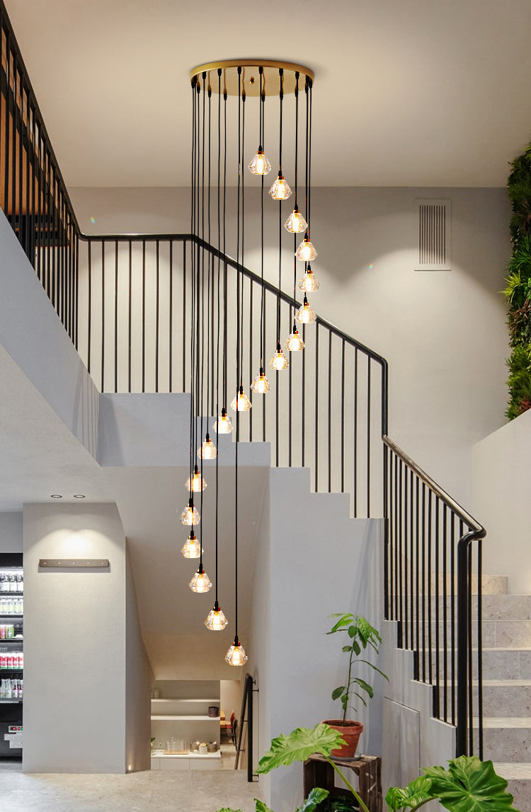Staircase lighting ideas chandeliers