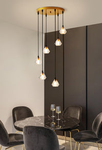 Thumbnail for hanging light fixtures for stairwell