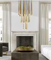 Thumbnail for Brushed Brass Round Chandelier