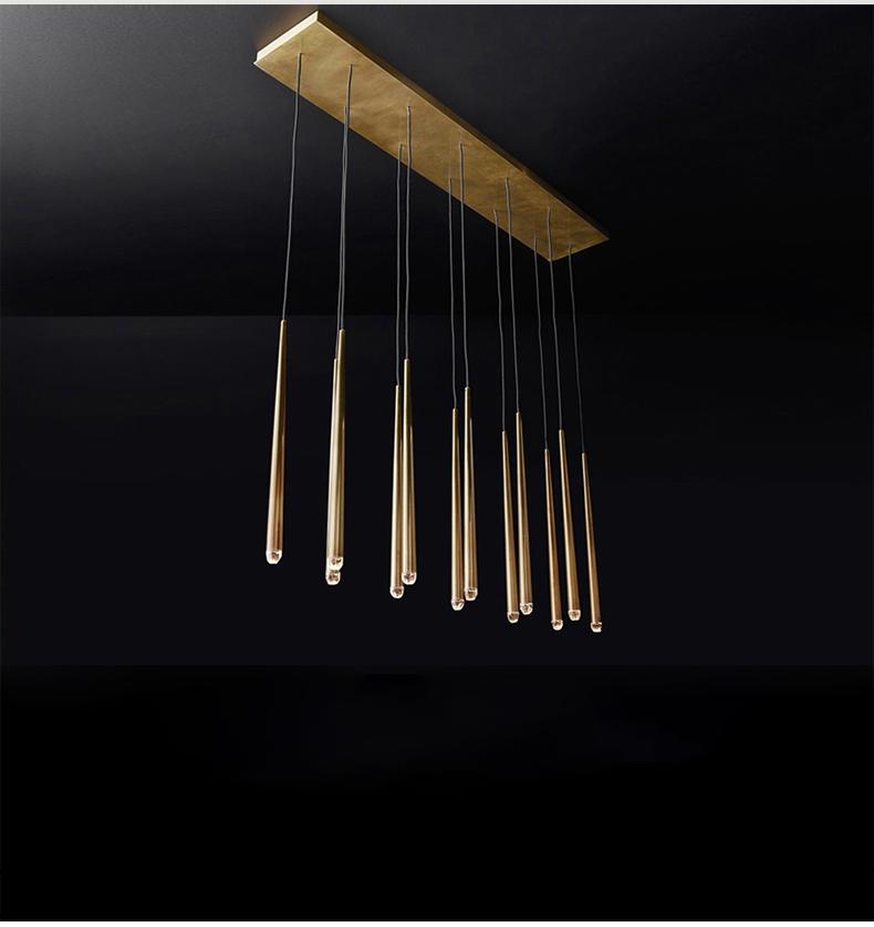 Brushed Brass Round Chandelier