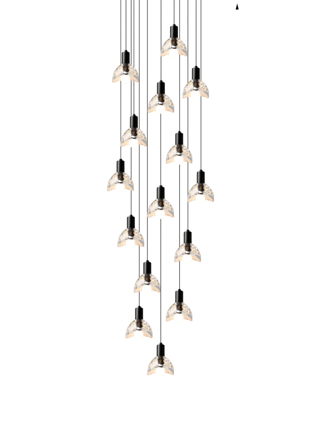 Cluster Glass Chandelier | Hand-Blown LED | Aurorae
