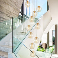 Thumbnail for hand blown glass pendant lights for interior lighting