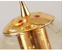 Thumbnail for clear glass pendant light with multi pendants