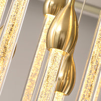 Thumbnail for Close-up of the subtle connectors between crystal elements, indicative of the chandelier's quality craftsmanship.
