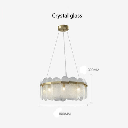 Crystal Glass Chandelier | Sea-Inspired Art LED | Aurorae