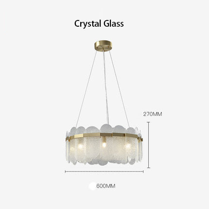 Crystal Glass Chandelier | Sea-Inspired Art LED | Aurorae