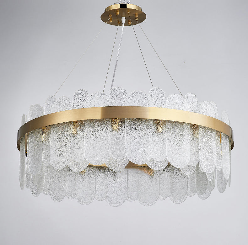 Crystal Glass Chandelier | Sea-Inspired Art LED | Aurorae