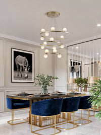 Thumbnail for Glass chandelier lighting