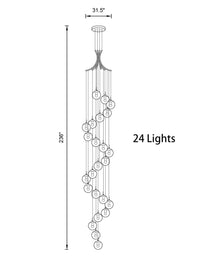 Thumbnail for Glass Ball Pendant Light in Cognac
