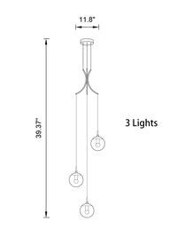 Thumbnail for Glass Ball Pendant Light in Cognac