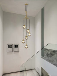 Thumbnail for Glass Ball Pendant Light in Cognac