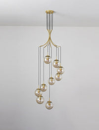 Thumbnail for Glass Ball Pendant Light in Cognac