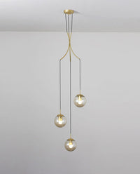 Thumbnail for Glass Ball Pendant Light in Cognac