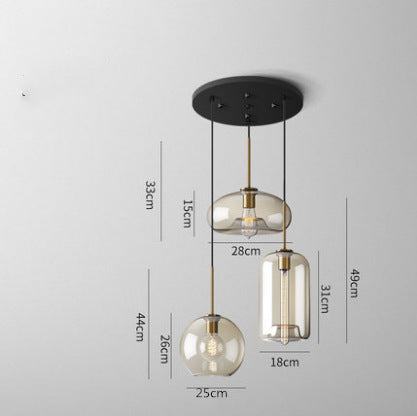Goldfish Bowl Glass Chandelier