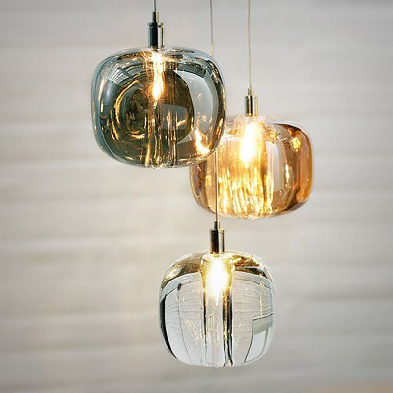 Gorgeous Glass Pendant Light | Organic Chrome LED | Aurorae