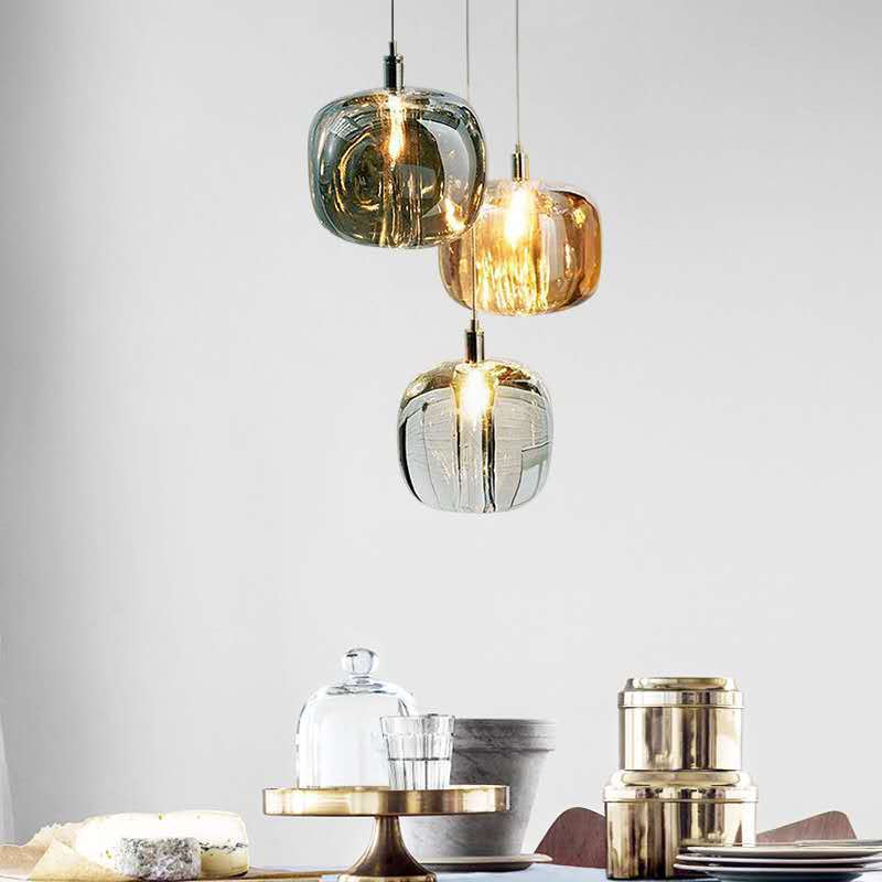 Gorgeous Glass Pendant Light | Organic Chrome LED | Aurorae