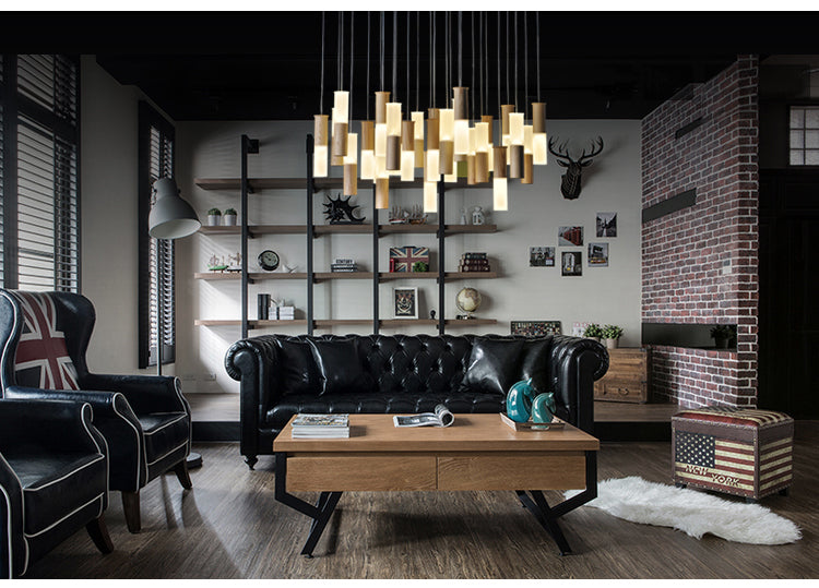 Grow Stick Pendant Light | Wooden LED Modern | Aurorae