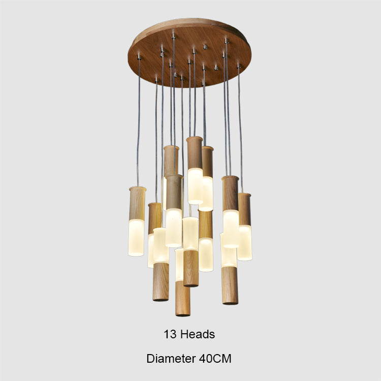 Grow Stick Pendant Light | Wooden LED Modern | Aurorae
