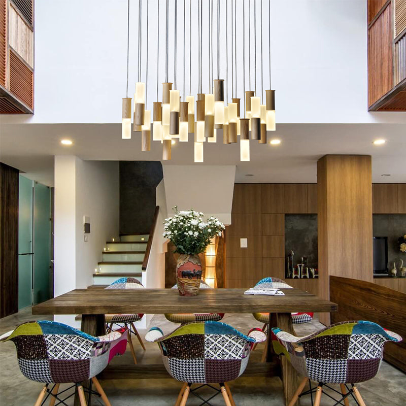 Grow Stick Pendant Light | Wooden LED Modern | Aurorae