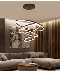 Thumbnail for modern 2 story chandelier