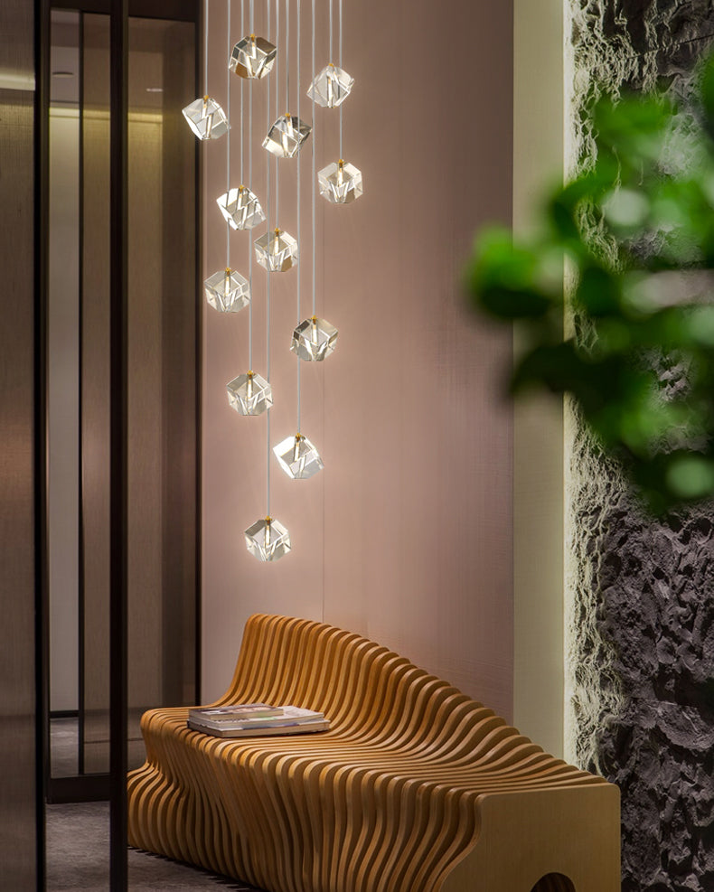 Irregular Crystal Pendant Lighting