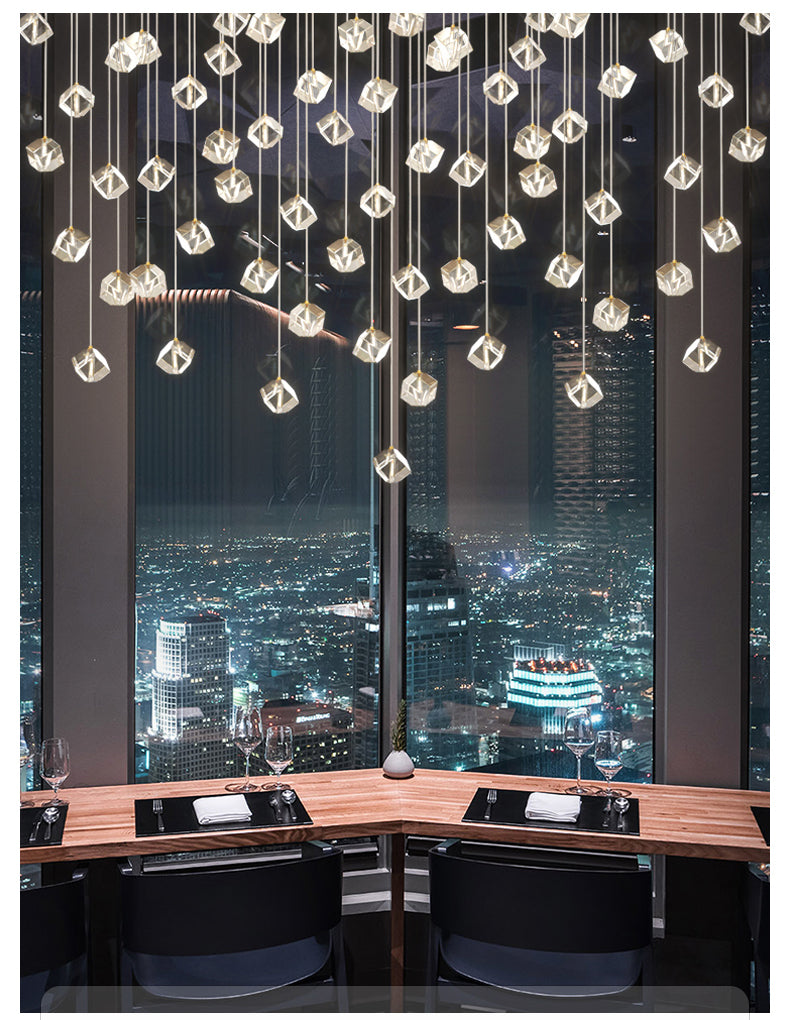 Irregular Crystal Pendant Lighting
