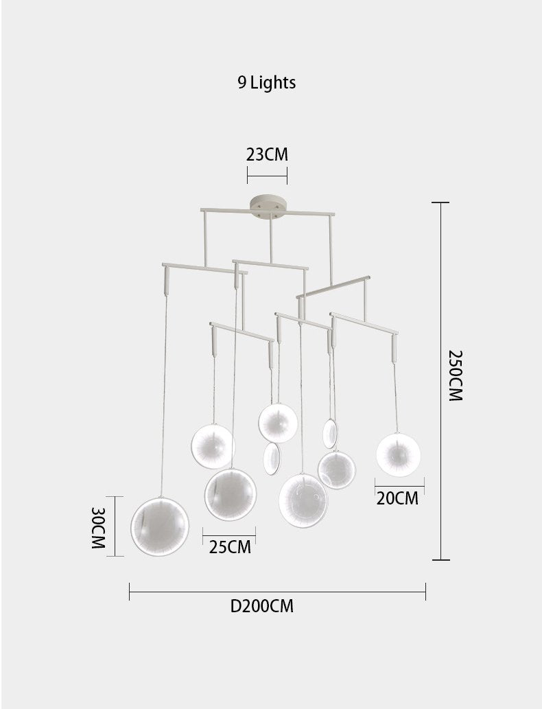 Lenses Pendant Light | Modern Glass Multi-Light | Aurorae