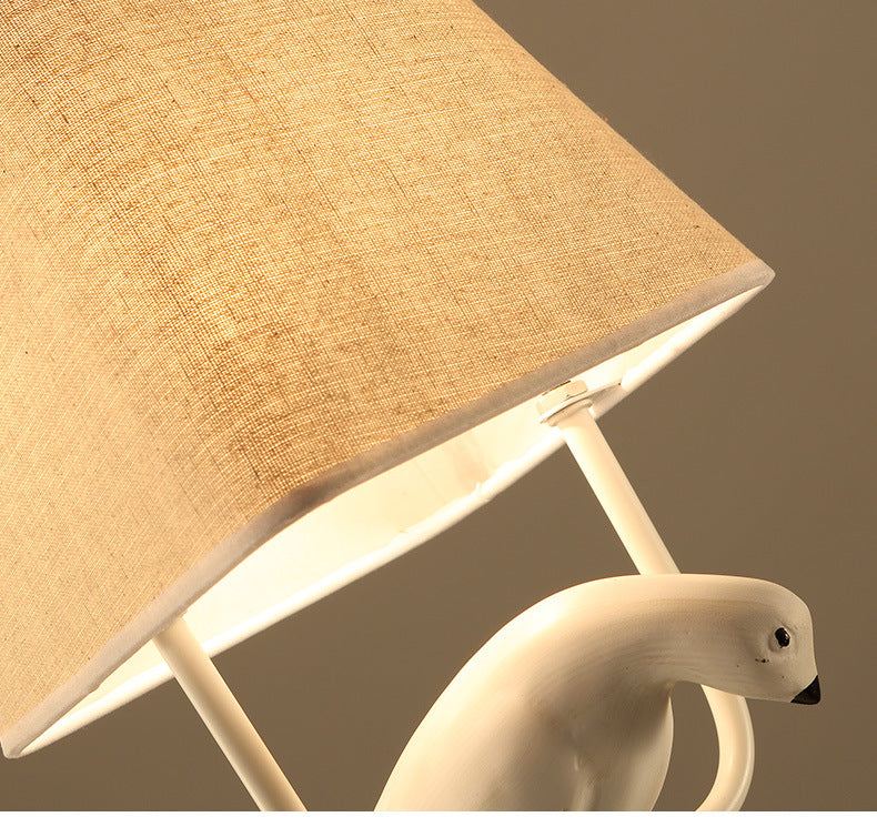 Linen Art Bird Chandelier