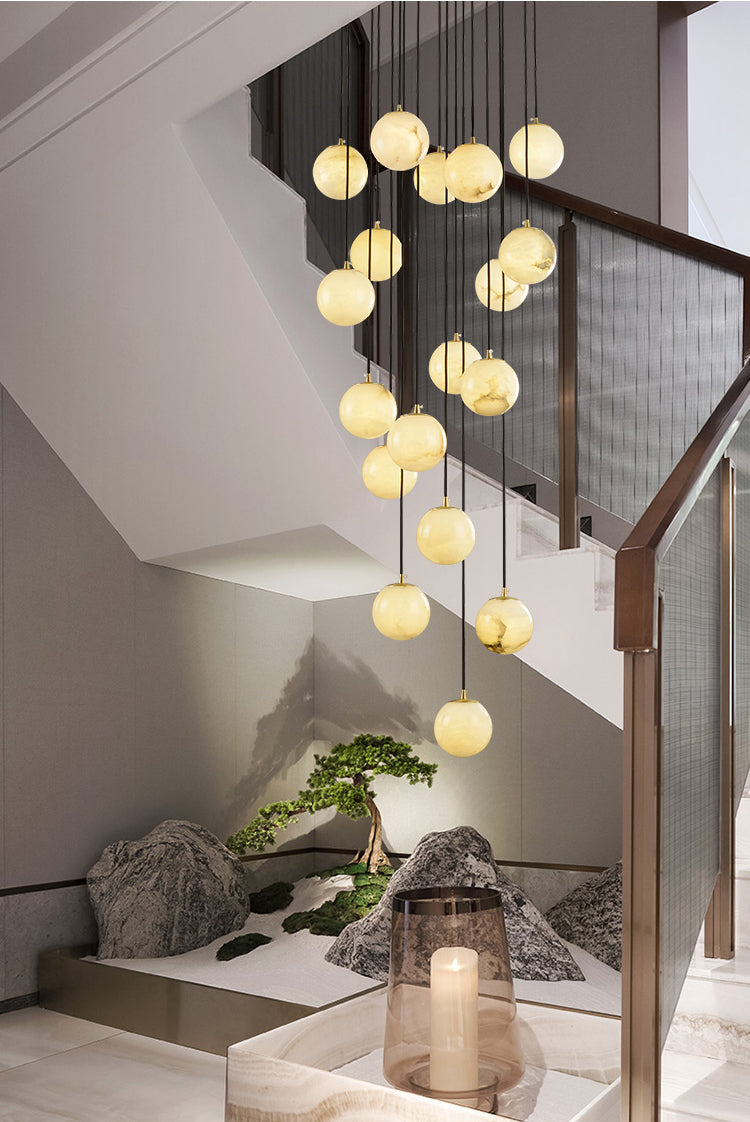Modern foyer lighting