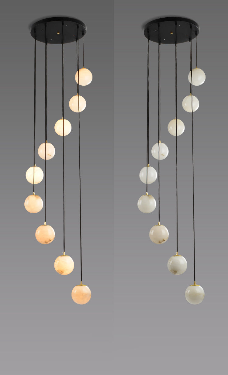 Stairway lighting hanging