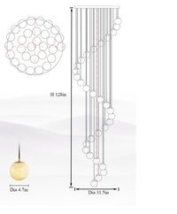 Thumbnail for Modern chandelier foyer