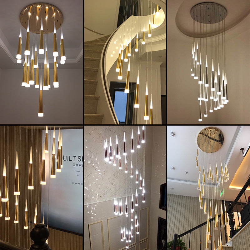 Stairway lighting hanging