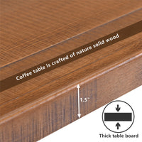 Thumbnail for Modern Coffee Table | Easy Assembly Tea Table Cocktail Table with Lower Shelf for Living Room