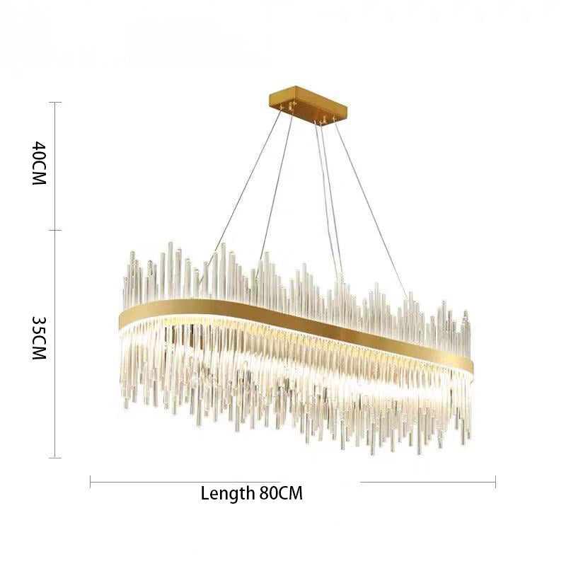 Modern Crystal Round Chandelier | Gold LED | Aurorae