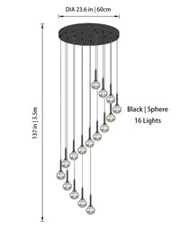 Thumbnail for Modern Glass Chandelier