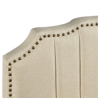 Thumbnail for Modern Linen Curved Upholstered Platform Bed