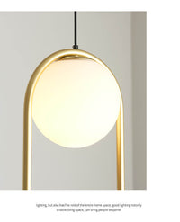 Thumbnail for Close-up of the frosted glass shades and E14 LED bulbs, emphasizing the minimalist craftsmanship and soft, diffused light.
