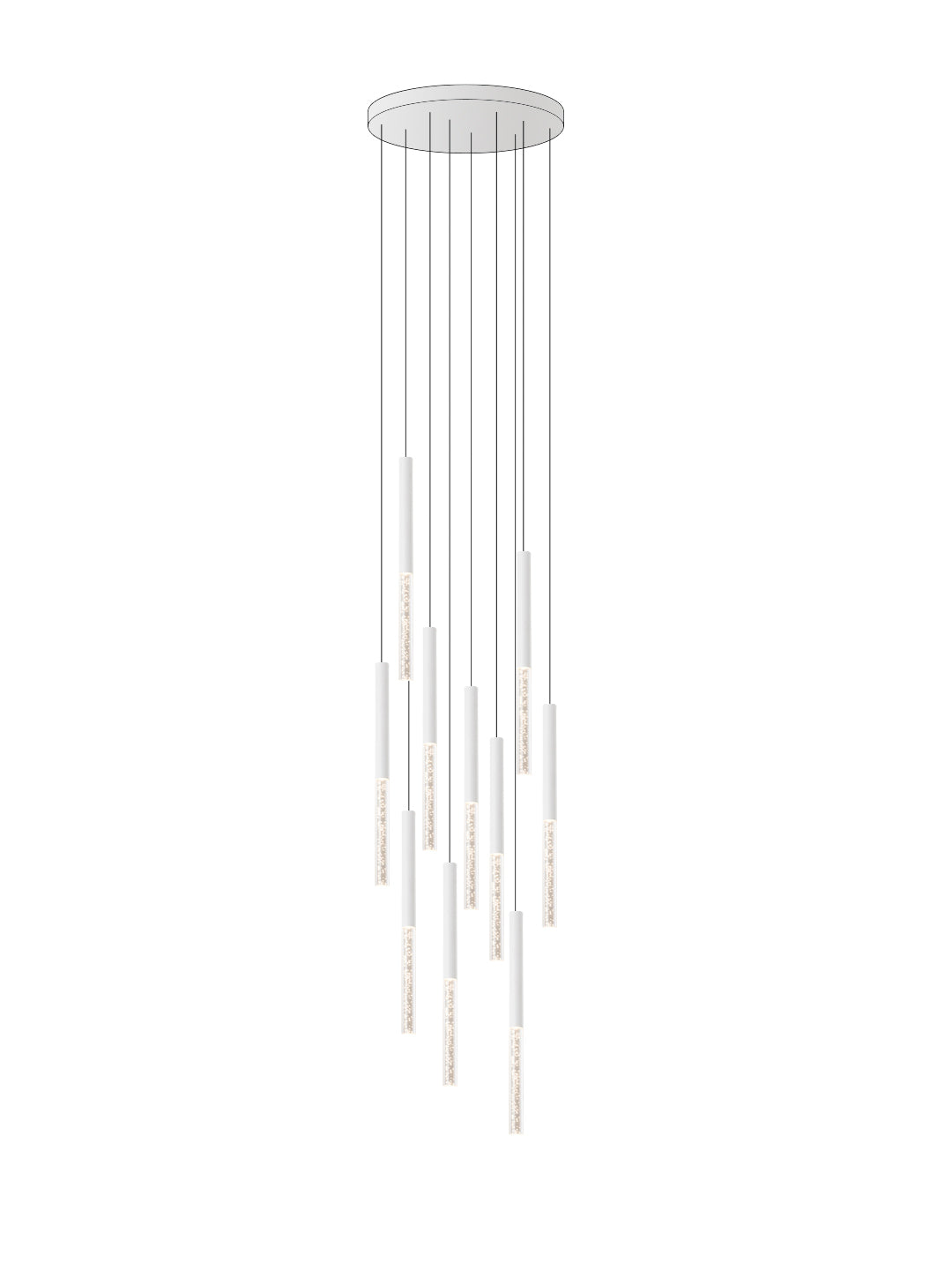 Multi-Pendant Crystal Chandelier | LED Cluster | Aurorae