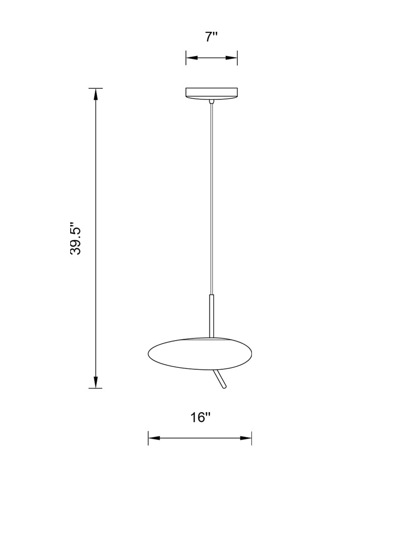 modern white pendant light