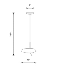 Thumbnail for modern white pendant light