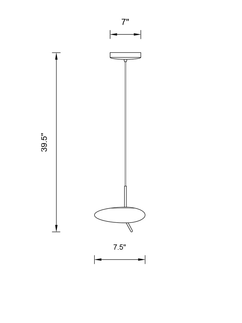 mini white pendant light