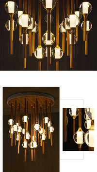 Thumbnail for Night Dew Wooden Chandelier Light Fixture
